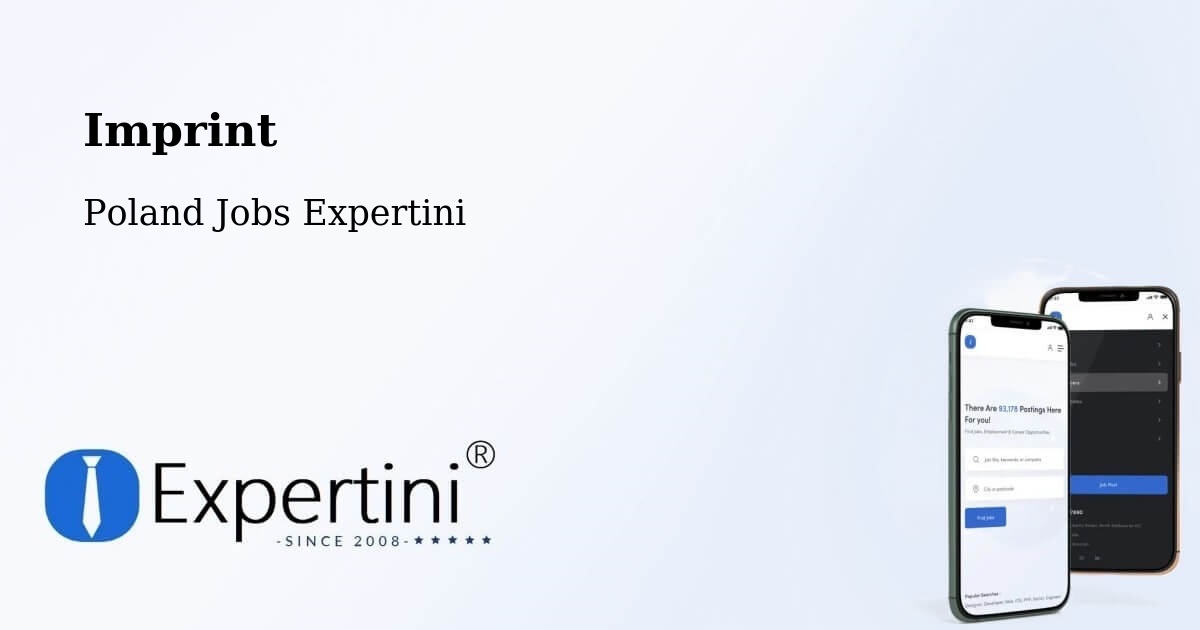 Imprint – Jastrowie - Poland Jobs Expertini
